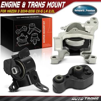 Крепление двигателя и коробки передач и крепление стойки крутящего момента для Mazda 3 CX-5 2,0 л 3 штуки - Изображение 1 из 4