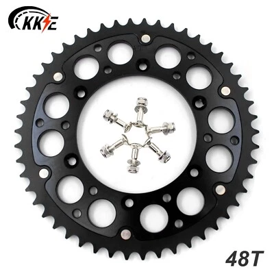 KKE 48T Hybrid Sprocket Fit Suzuki RM125 RM250 RMZ250 RMZ450 DRZ400SM DRZ400E/S - Image 1 of 4