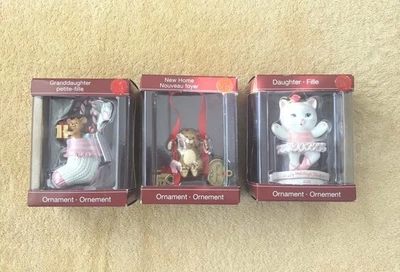 American Greetings 2008 Christmas Ornaments - Set Of  3 - NEW In Original Boxes - Image 1 of 4