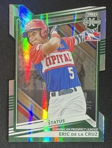 2022 Panini Elite Extra Edition - Eric de la Cruz #185 Status Green Die-Cut 3/5 - Picture 1 of 4