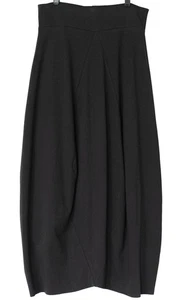 PLANET By Lauren G BLACK Pima Cotton BALOON SKIRT Maxi Long SZ (2) 10 12 14 - Picture 1 of 5