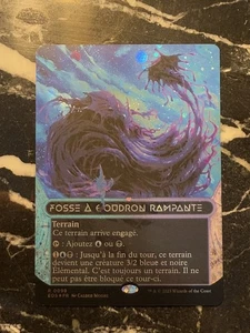 MTG EOS Borderless Stellar Sights 99 — Creeping Tar Pit GALAXY FOIL — NM French - Picture 1 of 1