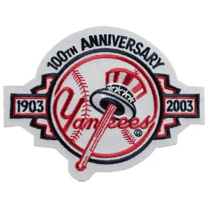2003 New York Yankees 100th Anniversary Jersey Sleeve Logo Patch Emblem MLB - Picture 1 of 1