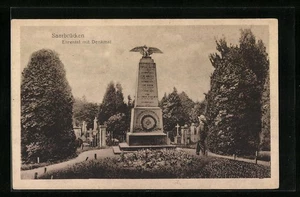 Ansichtskarte Saarbrücken, Ehrental mit Denkmal  - Picture 1 of 2