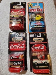 Matchbox Collectables Coca Cola & American Graffiti Cars Lot X 4 - Picture 1 of 9