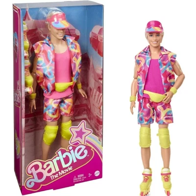 Barbie HRF28 The Movie Collectible Ken Doll in Inline Skating Outfit, Ages 3+