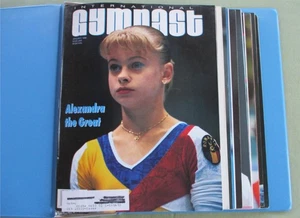 INTERNATIONAL GYMNAST Magazine 1996 All 10 Issues OLYMPIC PICTORIAL Blue Binder - Picture 1 of 14