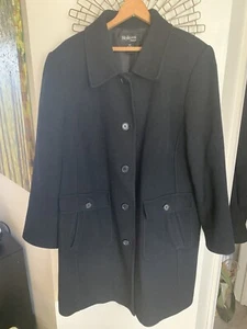 STYLE & Co Women’s COAT jacket Dress Coat black Warm Lined Plus Size 18 18W - Picture 1 of 2