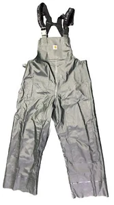 Carhartt PVC Rain Storm Bib Overalls Waterproof Dk Green Herren Medium TALL Neu - Bild 1 von 8