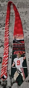 NFL San Francisco 49ERS Team Super Bowl Candlestick Park #9 Silk Neck Tie - Picture 1 of 6