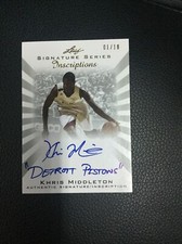 2012-13 Leaf Signature Khris Middleton RC Inscription 1/10 AUTO BUCKS Autograph