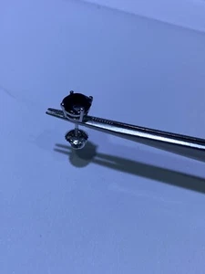 Black diamond Single Stud Earring - Picture 1 of 4