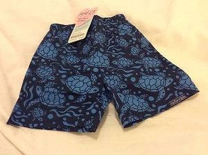  JoJo Maman Bebe Baby Boys Blue Swim Shorts  3-6 Months Size  With Nappy  - Picture 1 of 3