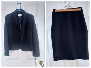 NWT Calvin Klein 2 piece Black Business Suit Blazer & Skirt Size 4 Beautiful! - Picture 1 of 14