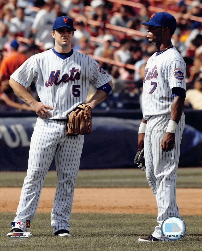 David Wright & Jose Reyes NY Mets 8x10 Photo #104 - Image 1 of 1