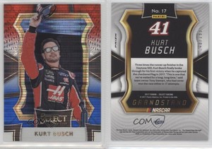 2017 Panini Select Grandstand Red White & Blue Pulsar Prizm /299 Kurt Busch #17