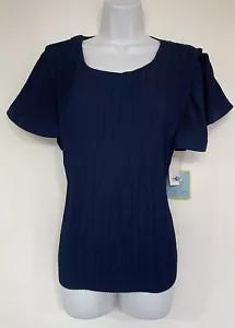 Blaue Rüschenbluse von Cece Größe M - Bild 1 von 10