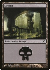 Swamp (Version 375) 10th Edition PLD Basic Land MAGIC GATHERING CARD ABUGames