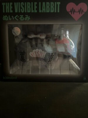 Visible Labbit 7" NEON Plush Guts Figure by Frank Kozik x Kidrobot - Image 1 of 3