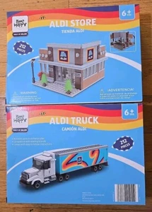 Bee Happy Aldi Truck and Aldi Store Building Sets Lot Aldi Exclusive 2024 - Picture 1 of 2