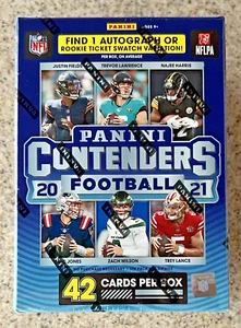 2021/22 Panini Contenders NFL Football Sealed Blaster Box | 1 AUTO/ROOKIE SWATCH - Picture 1 of 6