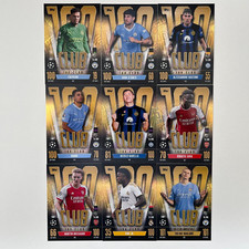 Topps Match Attax Champions League 2023/2024 - 9 Club 100 Cards Complete 23/24