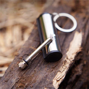 Schlüsselanhänger Streichholz Starter für Outdoor Notfall Überleben Camping Kit - Bild 1 von 6