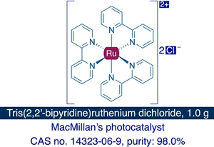 Ru(bpy)3Cl2 photocatalyst || CAS: 14323-06-9 || 1.0 g || Purity: +98.0% - Picture 1 of 9