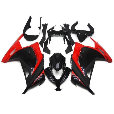 Red Black Bodywork For Kawasaki Ninja 300 EX300 2013 - 2017 14 16 Fairings Kit - Image 1 of 4