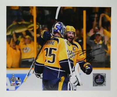 Foto firmada por Mike Fisher de 8x10 autografiada por Nashville Predators Foto 1 de 2