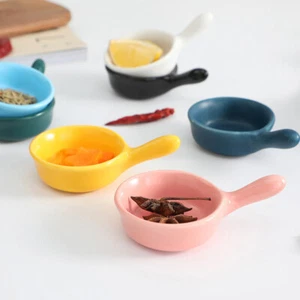 5 Pcs Sauce Dish Set Small Dipping Bowls Ceramic Seasoning Dishes - Picture 1 of 12