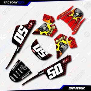 Red Spark Racing Graphics Kit fits Yamaha PW50 Decal Sticker PW 50 All Years - Imagen 1 de 8