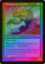 Thunderscape Familiar FOIL Planeshift PLD Red Common MAGIC MTG CARD ABUGames