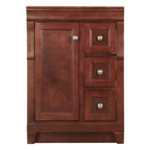 Home Decorators Collection Bath Vanity Cabinet 34"x24"x21.63" w/o Top Dark Brown - Picture 1 of 8