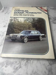 Clymer Manual A294 for Chrysler Dodge Plymouth Rear Wheel Drive 1972 - 1987 - Picture 1 of 15