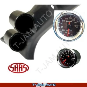 Pillar Pod for Holden Colorado 2012-16 + Oil Pres + Volt Blk AT Gauges - Picture 1 of 8