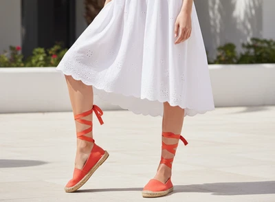 Mocasín alpargata Soludos original con cordones para mujer. Talla 8,5 Foto 1 de 4