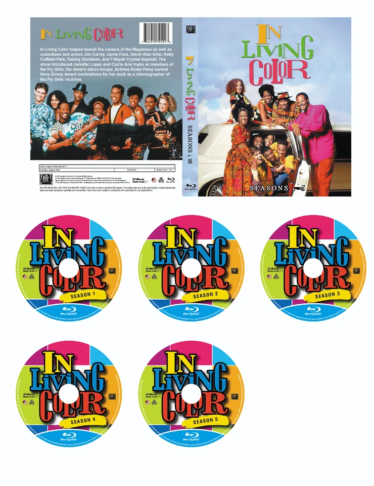 NEW *IN LIVING COLOR 5-SEASON COMPLETE SERIES bLu-ray not DVD   brand new sealed - Image 1 of 1