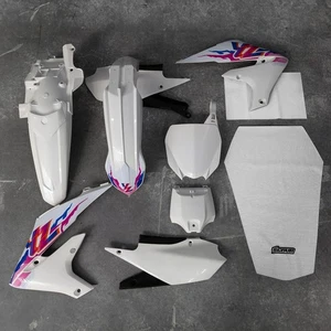Plastics + Graphics + Seat cover Yamaha YZ450F 2018-2022 YZ250F 2019-2023 Retro - Picture 1 of 10