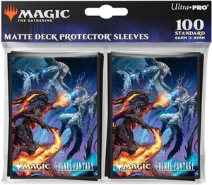 Ultra PRO - Final Fantasy x Universes Beyond Bahamut and Ifrit 100ct Deck Protec - Picture 1 of 2