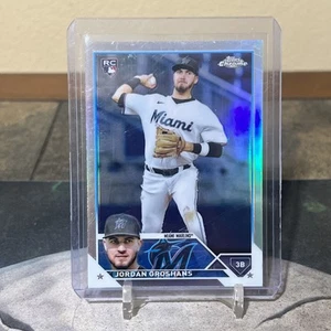 2023 Topps Chrome Jordan Groshans Rookie Refractor #9 Marlins - Picture 1 of 1