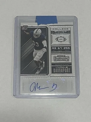 2018 Panini Contenders Draft Picks #286 Marcus Davenport Auto RC Rookie - Image 1 of 2