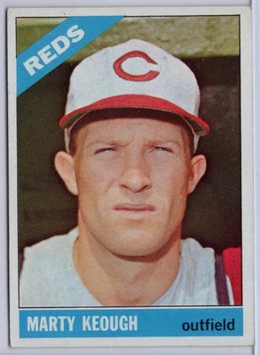 1966 Topps #334 Marty Keough in EX Condition Reds - Image 1 of 2