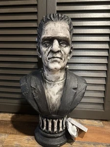 Halloween Frankenstein X-Large w/ Glowing Red Eyes Resin Bust Statue Horror 20” - Picture 1 of 8