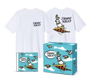 I Know Nigo T-Shirt e CD Box Set 3 Bianco Taglia Large Nuovo - Foto 1 di 5
