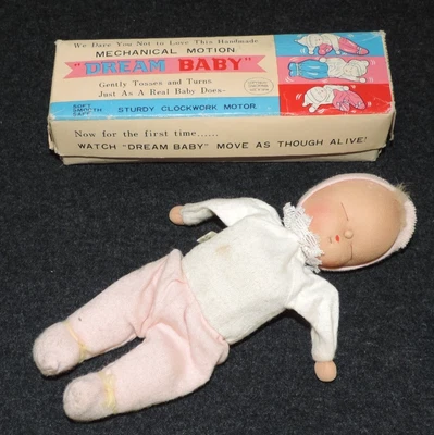 B SHACKMAN & CO DREAM BABY ЗАВОДНОЙ МЕХАНИЧЕСКИЙ МЕХАНИЗМ ОРИГИНАЛЬНАЯ КОРОБКА И КЛЮЧИ РАБОТАЮТ - Изображение 1 из 3