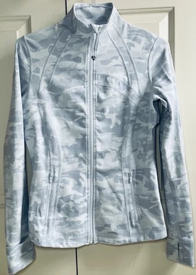 🍒Chaqueta LULULEMON Talla 12 CAMO DEFINE BLANCO ALPINO STARLIGHT Largo Completo LUXTREME Foto 1 de 4