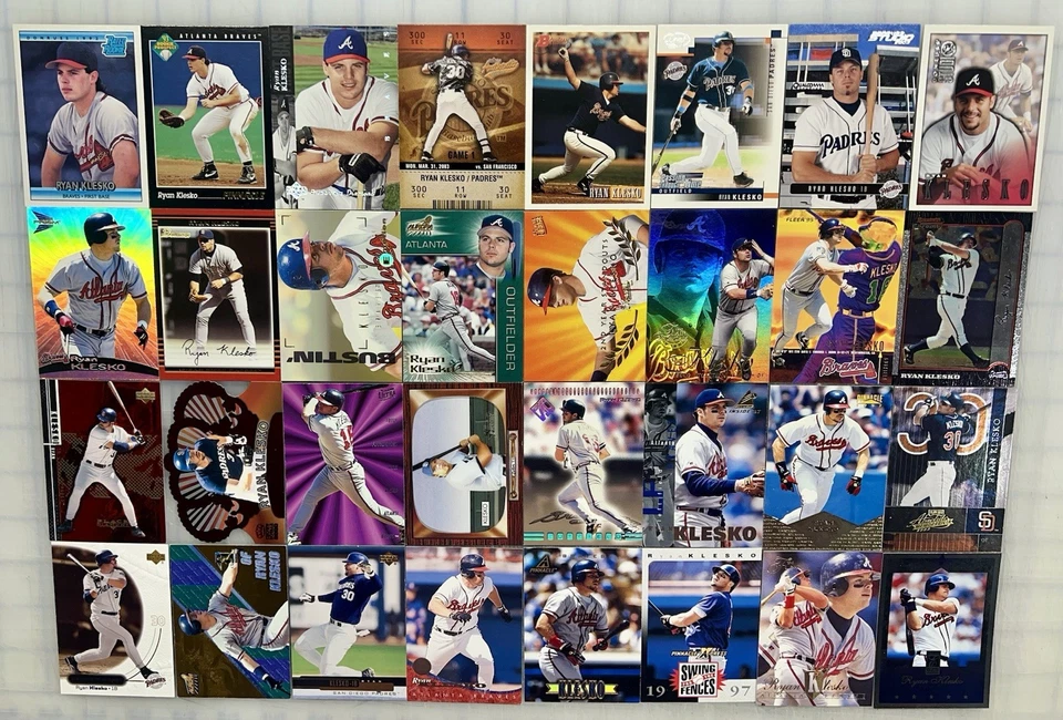 RYAN KLESKO - Enorme lote de 32 cartas diferentes! ROOKIES! Bowman-Fleer+ BRAVES-PADRES! - Imagem 1 de 1