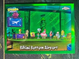 2025 Topps Chrome SpongeBob Bikini Bottom Airport Kelp Green #149 - Bild 1 von 2