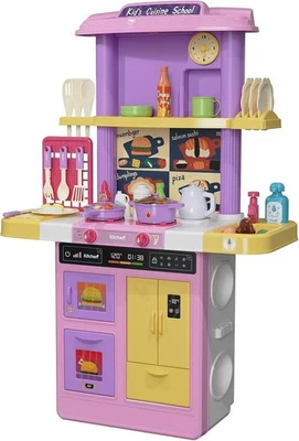 TEMI Juego de Cocina para Niños con 60 Accesorios de Juguete, Luces y Sonidos Juego de Juguetes Foto 1 de 4